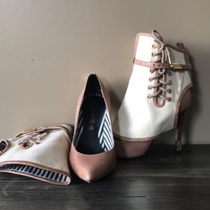 L.A.M.B. Spats/heels RARE find